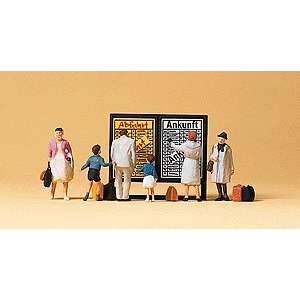  Preiser N Scale Passengers Checking Schedule (Pkg. 7 