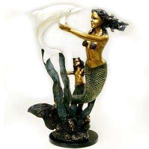  Mother & Baby Mermaid In Circle Of Love