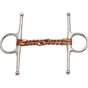 STA BRITE Stainless Steel Double Twist Copper Mouth Snaffle Bit 