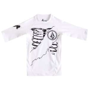  Volcom Zombie Short Sleeve Rashguard White 2T white 2t 