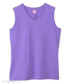 New LAT Womens V Neck Sleeveless T Shirt Any Size/Color  