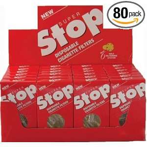  Super Stop Disposable Cigarette Filters   80 Packs Health 