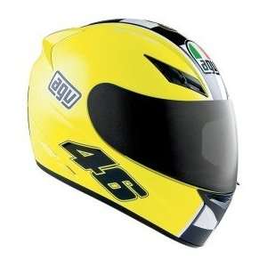  AGV K 3 Celebr8 Yellow Full Face Helmet (M) Automotive