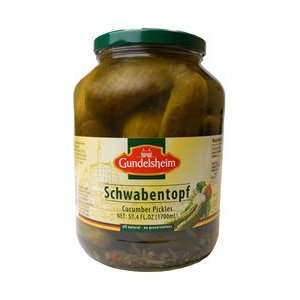 Gundelsheim, Pickle Schwabentopf, 56 OZ (Pack of 6)  