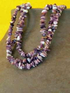 PURPLE SPINEY OYSTER NUGGET BEADS~  