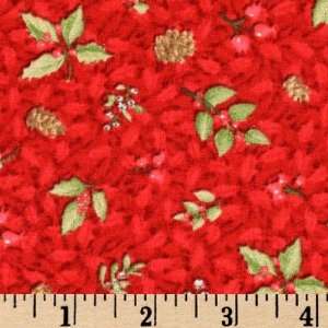  44 Wide All Spruced Up Berry Clusters Red Fabric By The 