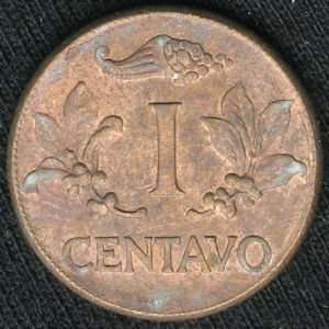    Almost Uncirculated 1966 Columbian Centavo 