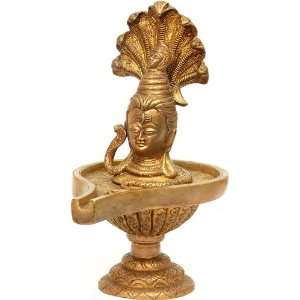    Lord Shiva Enshrined as Linga   Brass Sculpture