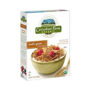Cascadian Farm Multi Grain Squares Cereal, 13 oz (Pack of 4)  