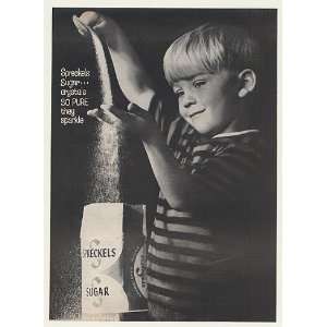  1962 Spreckels Sugar Crystals Sparkle Little Boy Print Ad 
