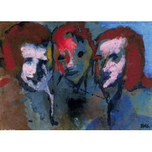  FRAMED oil paintings   Emil Nolde   24 x 18 inches 