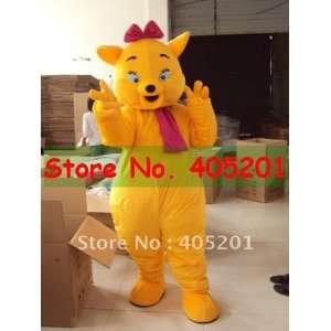  yellow cat mascot costume cat costumes Toys & Games