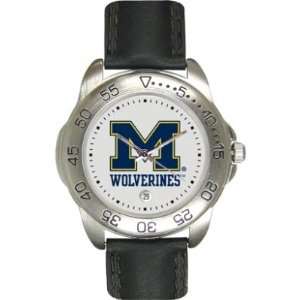 Michigan Wolverines Sport Leather Mens NCAA Watch Sports 