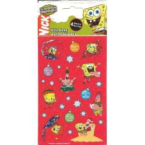  Spongebob Squarepants Christmas Theme Scrapbook Stickers 