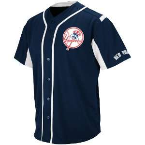  Majestic New York Yankees Wind Up Jersey   Navy Blue 