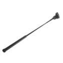 CROP   BLK PINK LEATHER   BUTTERFLY TIP   WHIP SPANKER  