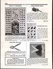 1936 AD G W Frost Trout Fly Store Display Assortment 72 Flies on a 