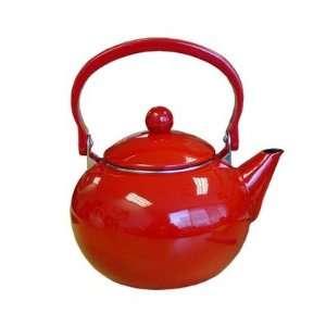 Calypso Basics 64 oz Harvest Tea Kettle in Red with 