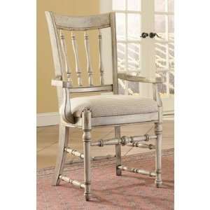  Summerglen Spindle Back Arm Chair in White [Set of 2 
