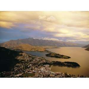 View from Skyline Chalet at Top of the Gondola, South Island, New 