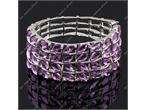 Purple swarovski crystal cuff bracelet Fashion Jewelry  