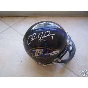  Chris Redman Baltimore Ravens Signed Mini Helmet 