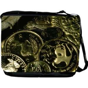  Rikki KnightTM Gold Coins Design Design Messenger Bag   Book 