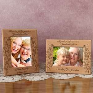    Personalized A Garden of Love Wooden Picture Frame 