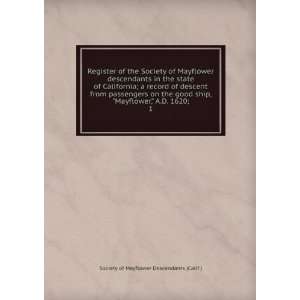  Register of the Society of Mayflower descendants in the 