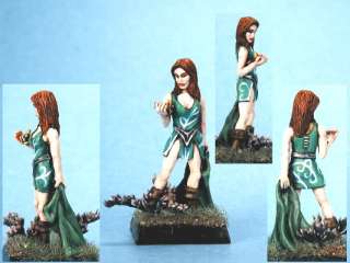Fenryl painted miniature Cute Female Sorceress  