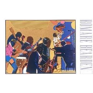  Out Chorus by Romare Bearden. Size 36 inches width by 24 