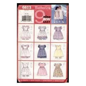  Butterick 6613 Girls Pinafore Dress Bloomers Sz 6 8 Arts 