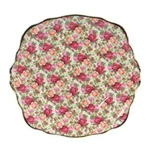  Royal Albert Old Country Roses Chintz Cake Plate Kitchen 
