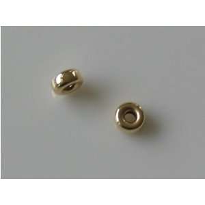  Gold Filled Rondell Beads   4mm Arts, Crafts & Sewing