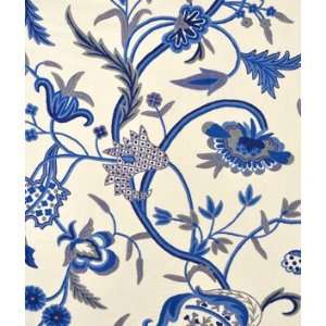  Chelsea Blues on Sweetpine Cotton Duck Crewel Fabric Arts 
