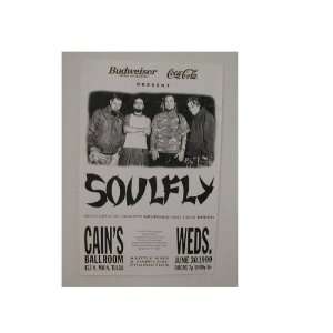  Soulfly Handbill Poster Neurosis Hate Breed Tulsa 