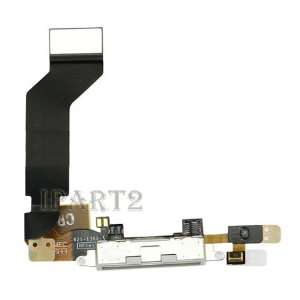 iPhone 4S Dock Connector Charging Port Flex (White 