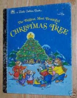 GOLDEN BOOK BIGGEST MOST BEAUTIFUL CHRISTMAS TREE  