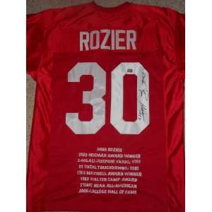 Mike Rozier signed autographed Authentic stat jersey Nebraska  