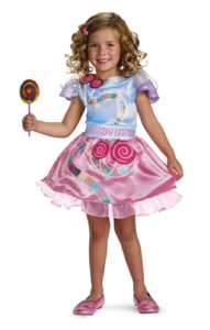 Girls Toddler Child Licensed Candy Land Dress Costume  