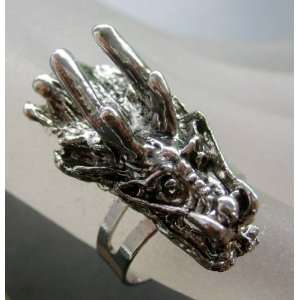  Alloy Metal Dragon Head Ring 