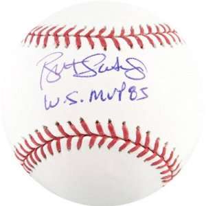  Bret Saberhagen Autographed Baseball  Details WS MVP 85 