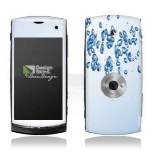  Design Skins for Sony Ericsson Vivaz   Blue Bubbles Design 