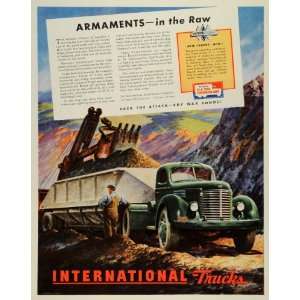   Military Vechile Truck Mining Coal   Original Print Ad