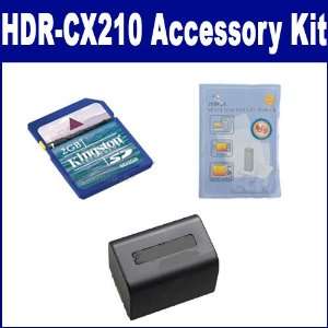  Sony HDR CX210 Camcorder Accessory Kit includes ZELCKSG 