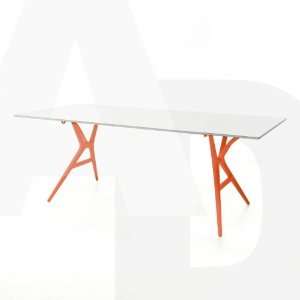  Spoon Table Color Orange, Style Large Rectangular 