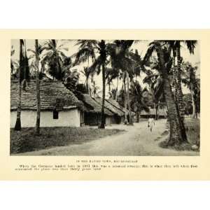  1925 Print Dar es Salaam Mzizima Tanzania Africa Village 