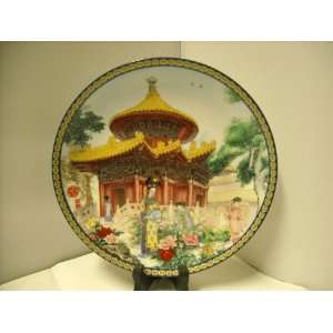 Chinese Pavilion of 10,000 Springs Porcelain Wall Hanging Plate New 