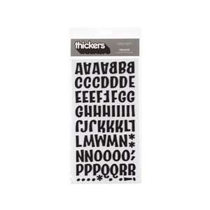  American Crafts Thickers Chipboard Stickers, Prancer Black 