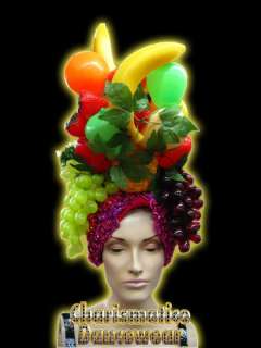 LADY LATIN FRUIT TROPICAL DRAG Miranda HEADDRESS HAT  